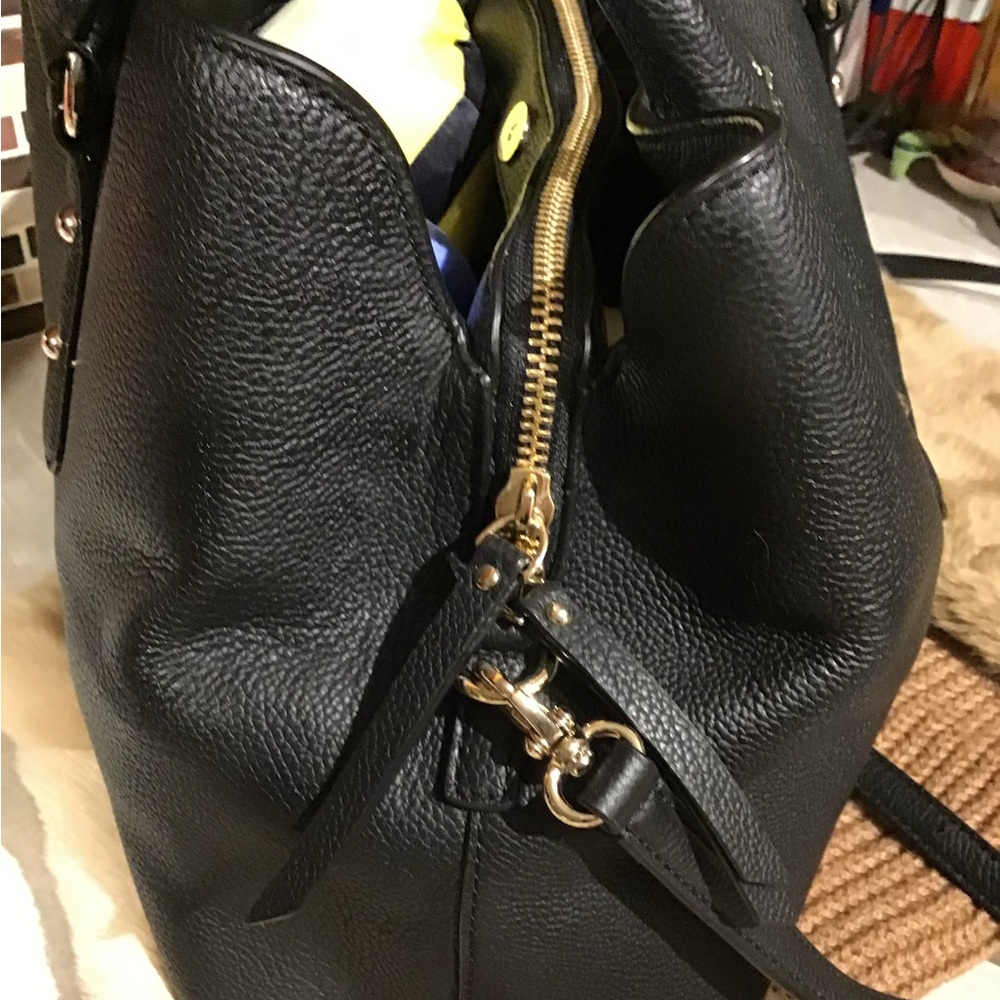 Kate Spade ♠️ Larchmont Avenue Evangelie Satchel WKRU5376 Cityscape (992) USED - Picture 6 of 12